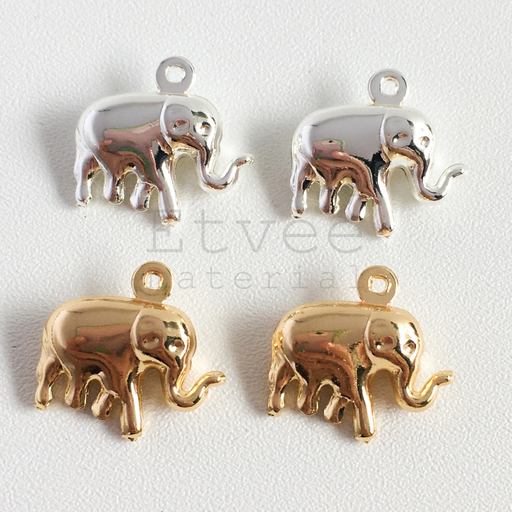L87 bandul liontin kalung gelang gajah gold filled