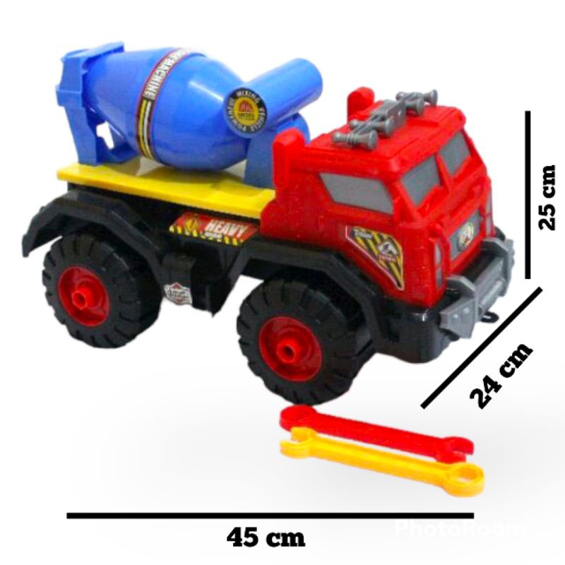 Mainan Anak Truk Kontruksi Molen Jumbo / Mainan Anak Truk Molen / Mainan Anak Laki-laki Truk