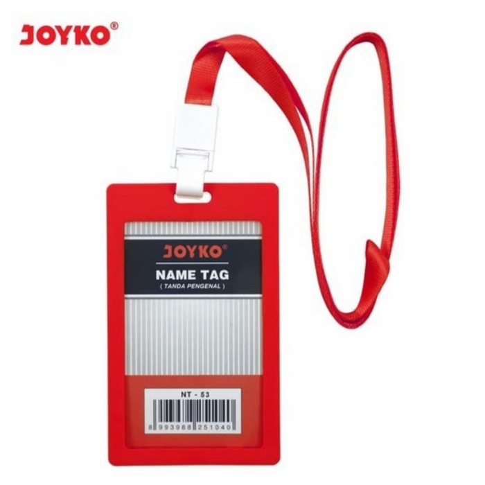 

JOYKO Name Tag / Gantungan Kartu Nama Vertical NT-53 Merah