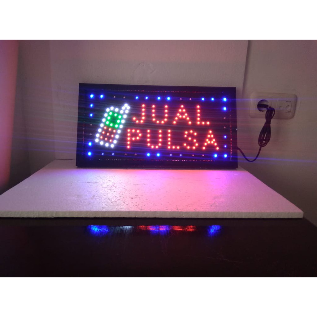 Lampu Display Tulisan Lampu Jual Pulsa Led Rgb Counter Pulsa Led Sign