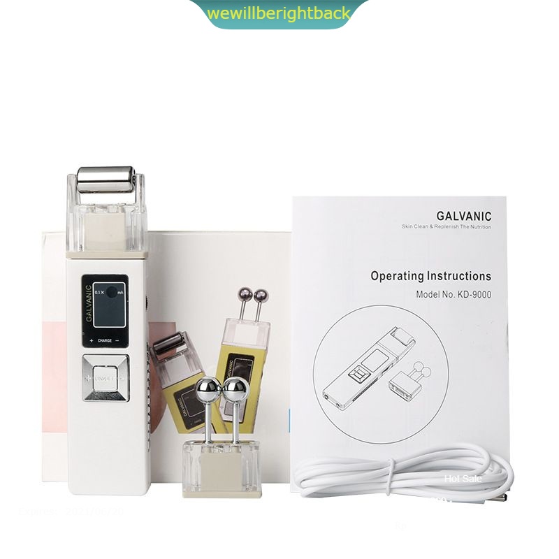 alat galvanic spa pijat wajah galvanis microcurrent skin firming anti aging keriput anti penuaan eva
