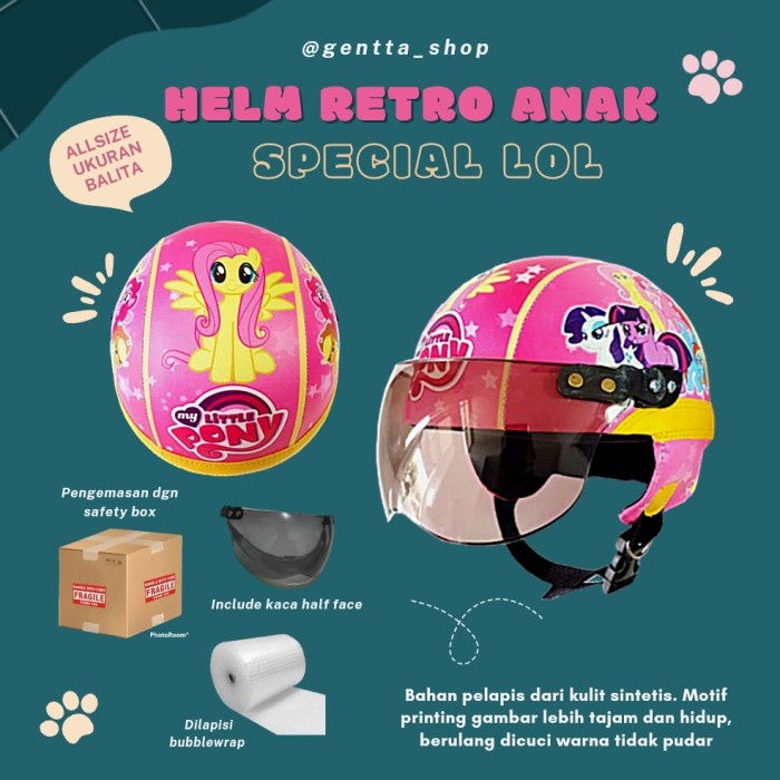 HELM ANAK PEREMPUAN UNICORN - HELM SEPEDA - CHILD HELMET. - SPECIAL UNICORN, SAFETY BOX