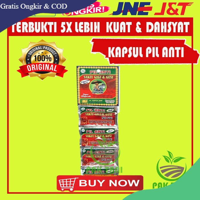 Obat Sakit Gigi Pil Pak Tani Original Penghilang Nyeri Gusi