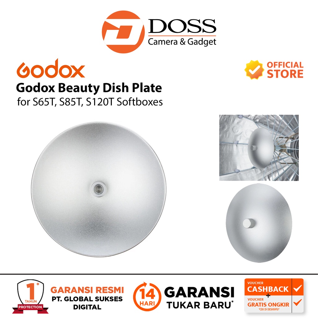 Godox Beauty Dish Plate for S65T, S85T, S120T Softboxes BeautyDish