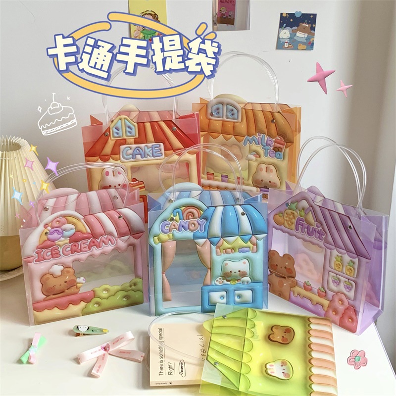 

TAS PLASTIK GOODIE BAG ULANG TAHUN ANAK AESTHETIC LUCU BEAR BUNNY PREMIUM ANTI AIR