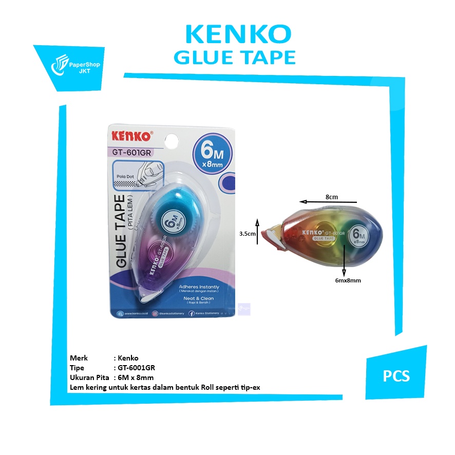

Kenko - Glue Tape GT-601GR Lem Perekat - Pcs
