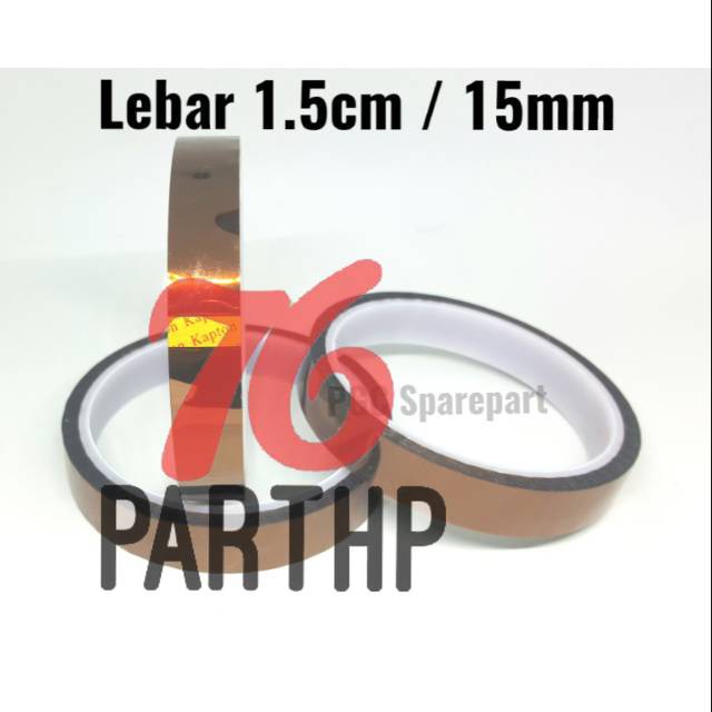 

NEW Lakban Tape Kuning Anti Panas Lebar 1.5cm -Isolasi -Solatip Isolatip Solatif Isolatif 15mm 15 mm (1003397)