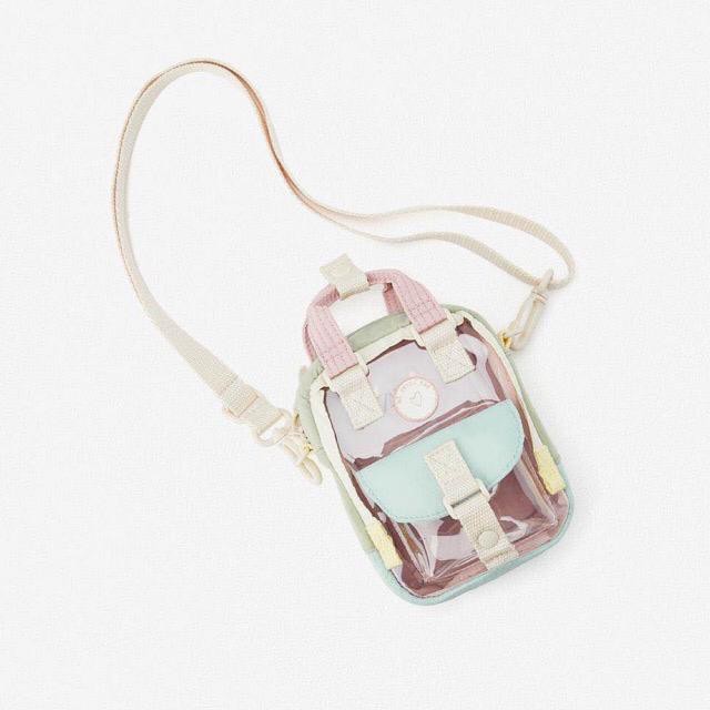 BA2217 Tas Ransel transparan anak impor mini tas slempang mini branded - Putih