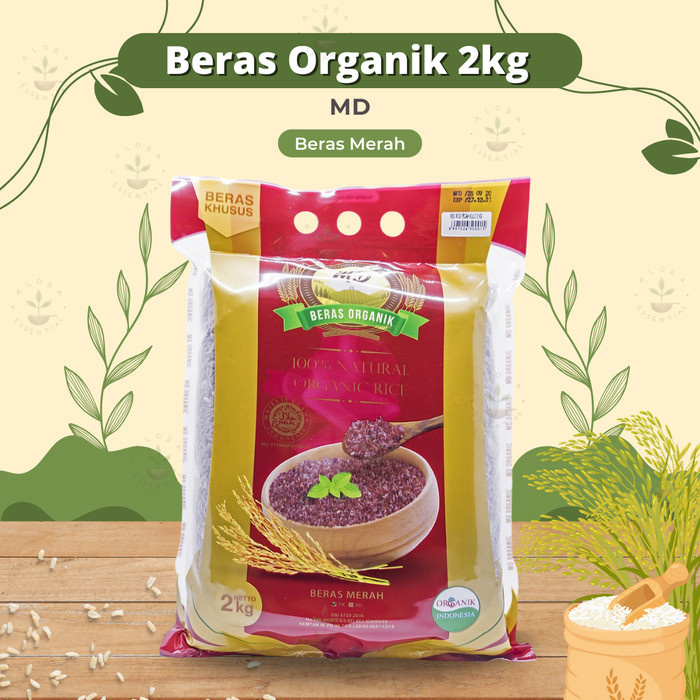 

Ready MD Organic Red Rice Kupas Kulit - Beras Organik - MD Beras Merah 2kg