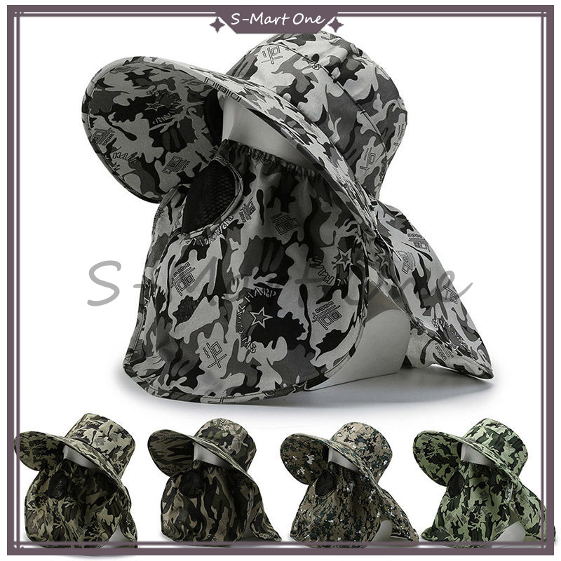 Topi Pantai Pria Import/Topi Cadar Penutup Wajah/Topi Pantai Cadar/Topi Pantai Cadar Lebar