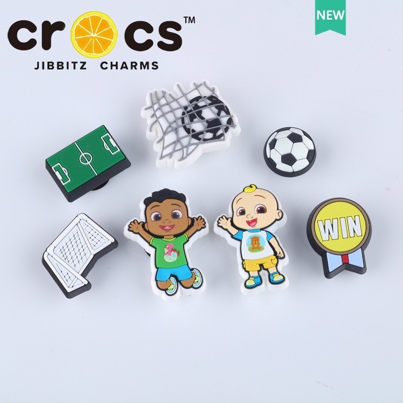 JJBXC cross charms Football Series Shoes Buckle Hole Shoes Accessories Cartoon Football