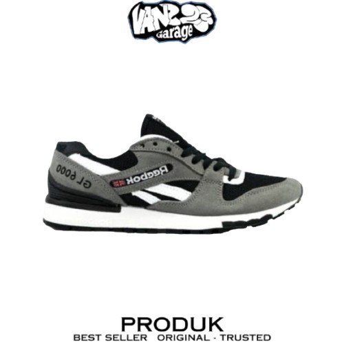 Sepatu Sneakers Reebok GL6000 Grey White Black 100% Original BNIB