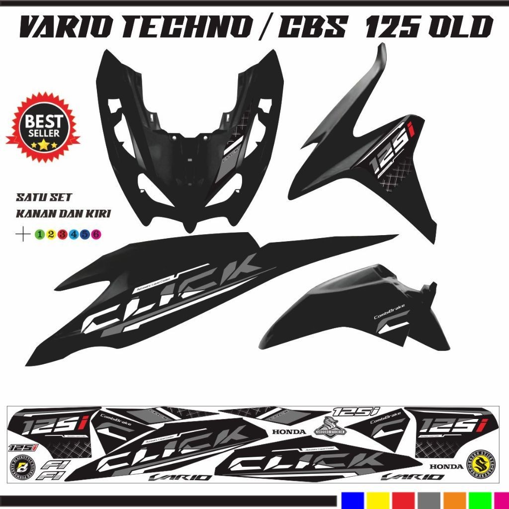 STIKER  MOTOR VARIO TECHNO STRIPING VARIASI LIST VARIO TECHNO STIKER STIKER KEREN