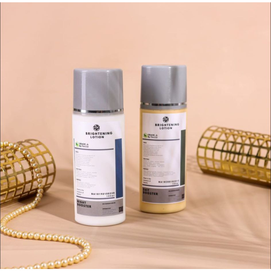 [ALFA] PAKET BADAN LOTION BOSTER PAGI DAN MALAM GRADE A BY TM.CO