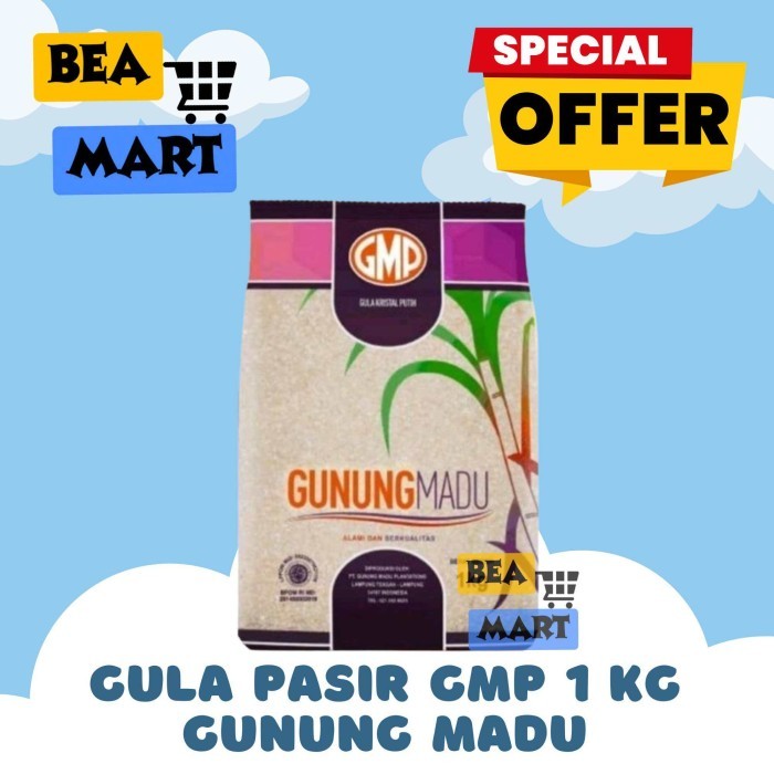 

Gula GMP GUNUNG MADU 1 kg | Sugar Kemasan Dus Pcs Pak 1kg | Manis Swee