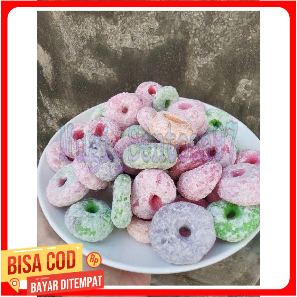 

Getas manis warna donat / lonjong 1KG