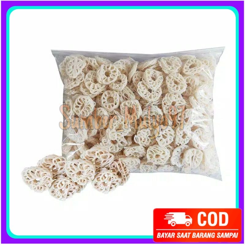 

1kg- KERUPUK MENTAH mawar mini keriting