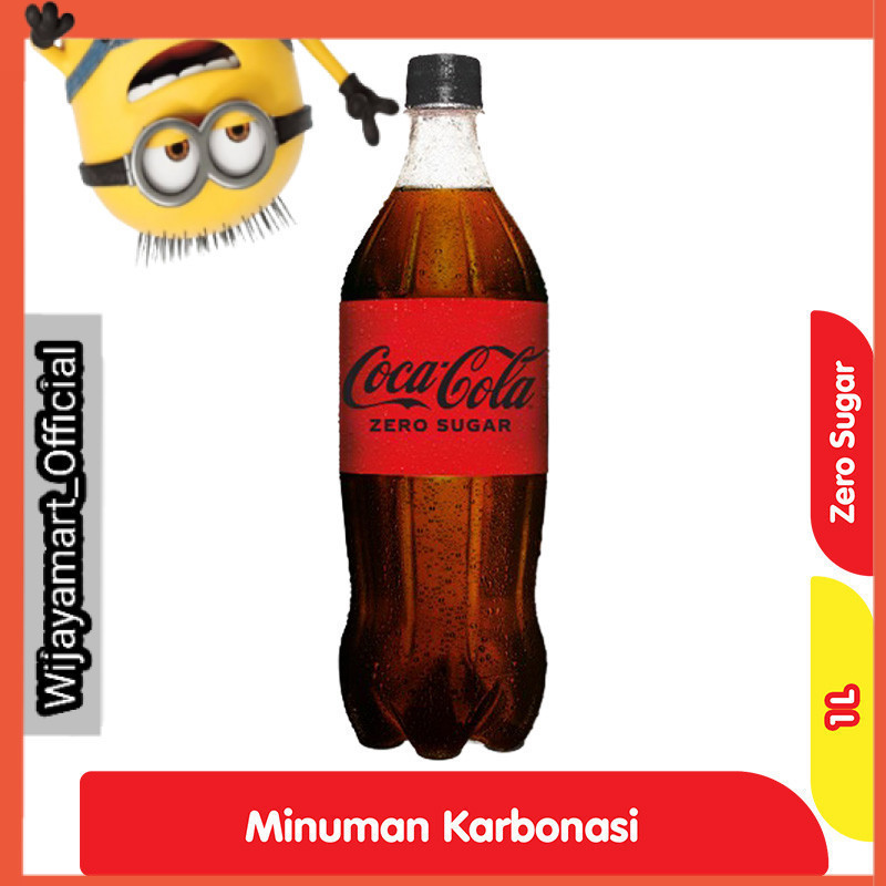 

Coca Cola Zero Sugar Minuman Soda Rasa Kola Bebas Gula Botol 1 L