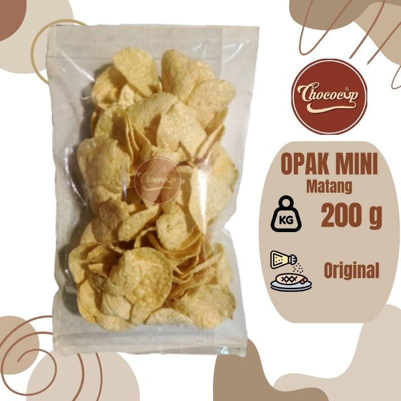 

Opak medan / opak mini 200 g sudah matang rasa original
