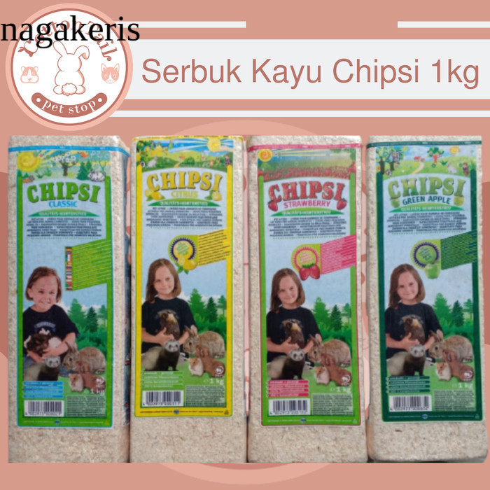 

Chipsi serbuk kayu, bedding, media serap - CITRUS, 1Kg antik