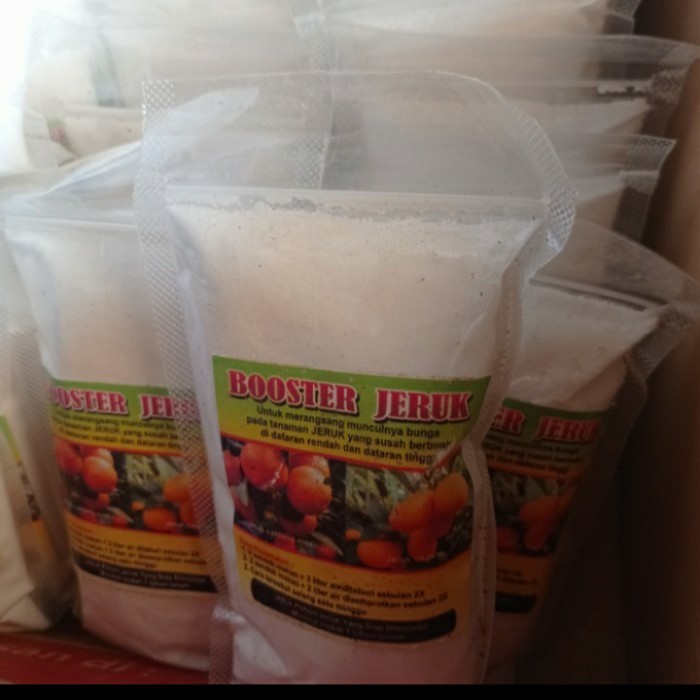 PUPUK BOSTER JERUK UNTUK MEMPERCEPAT PEMBUNGAAN DAN PEMBUAHAN