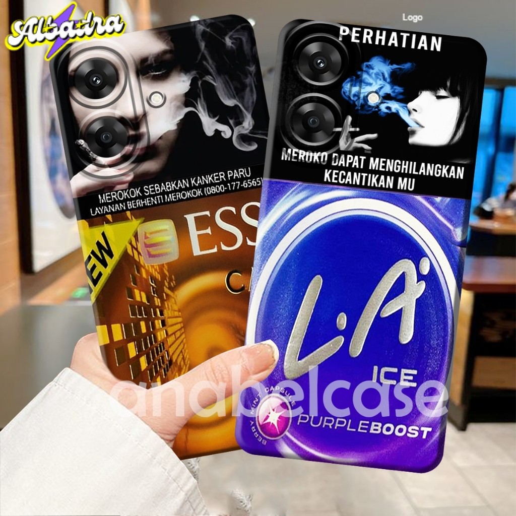 SOFTCASE Realme Note 60/ C61/ C63/ C53/ C51/ C51S/ C55/ Note 50 - Motif Rokok - Case Realme - Case H