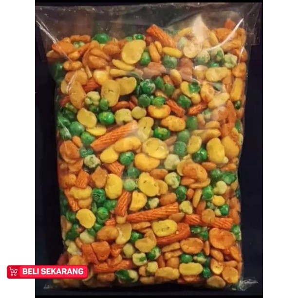 

KACANG CAMPUR/MIX/KACANG JAIPONG MIX BERAT 500 g/SNACK KILOAN