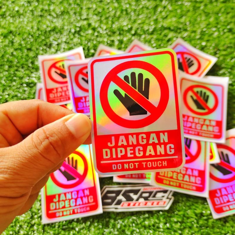 

sticker jangan dipegang HOLOGRAM