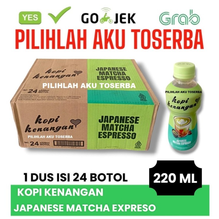 

KOPI KENANGAN JAPANESE MATCHA ESPRESSO 220 ml - ( HARGA 1 DUS )