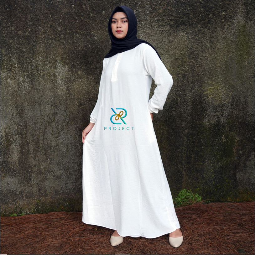 D&R PROJECT _ Acc Rhino Dress || Gamis Muslim Kekinian || GAMIS CRINKLE PREMIUM || SIZE S M L XL