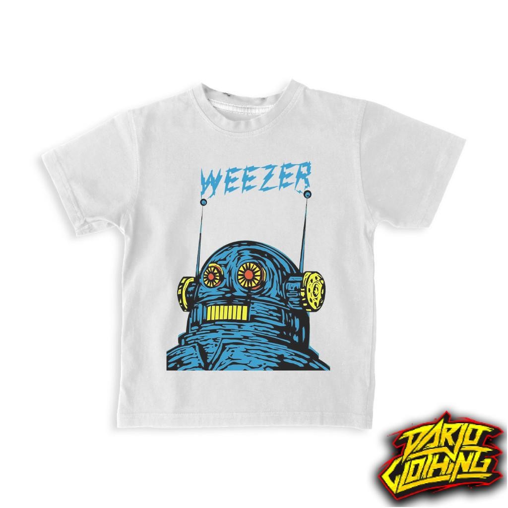 Toko Kaos Combed - Baju Kaos Anak Band Weezer - White