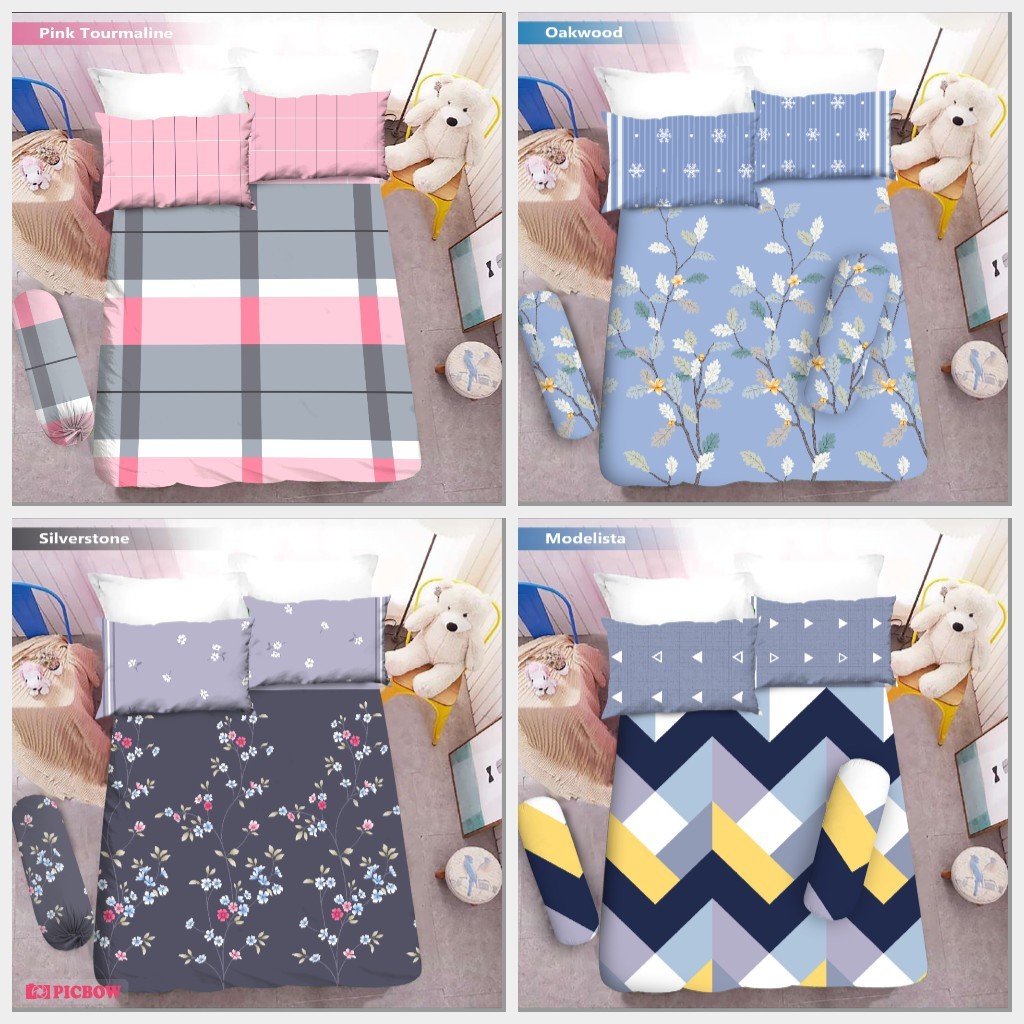 Sprei Vito Tinggi 30cm Uk.180 x 200 Silverstone Modelista Vermont Lavender Kimberly Oakwood Windmill