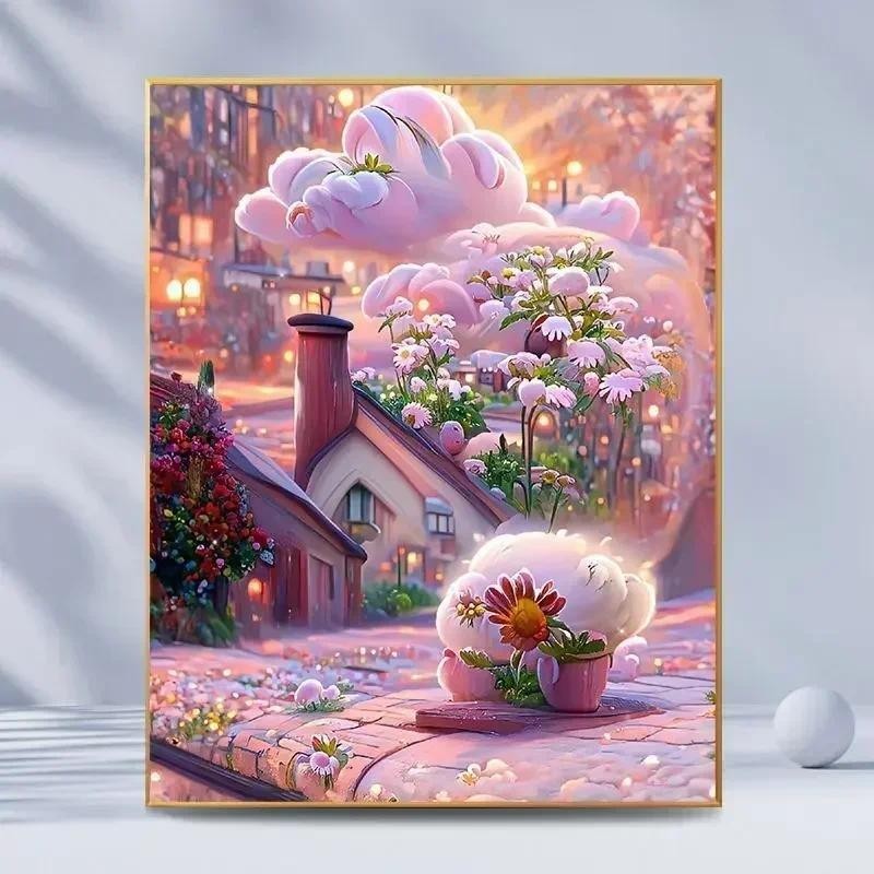

Tulip DIY Digital Acrylic Flower Painting, Hand-Filled Landscape, Explosion, 23006