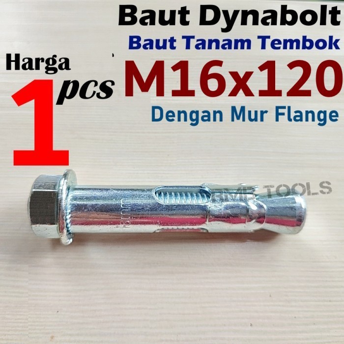 Baut Dynabolt M16x120 Putih Dinabolt Tanam Tembok Bracket Set 16 x 120