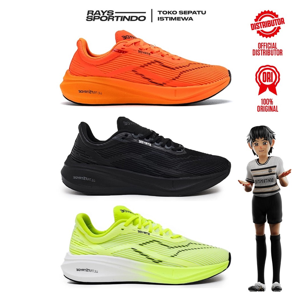 SEPATU RUNNING HEIDEN HERITAGE ULTRA STRYDE 3 WARNA