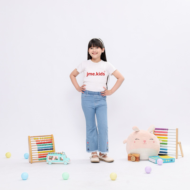 jme kids cutbray - celana cutbray jeans anak perempuan usia 2th-9th (model kancing bawah)