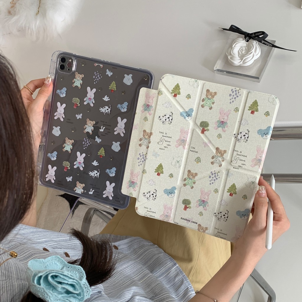 

For iPad Air 11 2024 iPad Pro 11 12.9 13 iPad 10.9 10.2 9.7 inch iPad 10th 9th 8th 6th 5th Gen Mini 6 Smart Case with Pen Holde