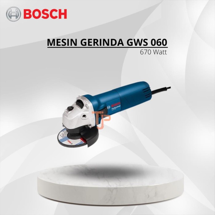 BOSCH MESIN GERINDA TANGAN ANGLE GRINDER GWS 060 670 W