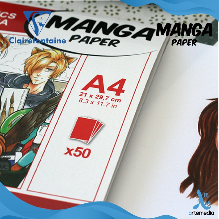 

Kertas Gambar Clairefontaine Manga Paper Layout Storyboard Comic - A4 ILLUS LAYOUT