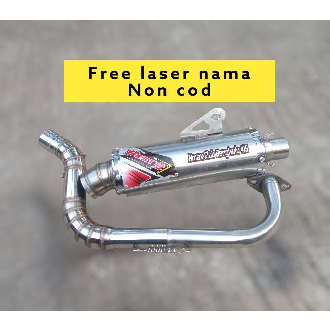 knalpot racing best3 25 cm matic inlet 38 mm nmax old new fino grande freego mio m3 j gt xride vario
