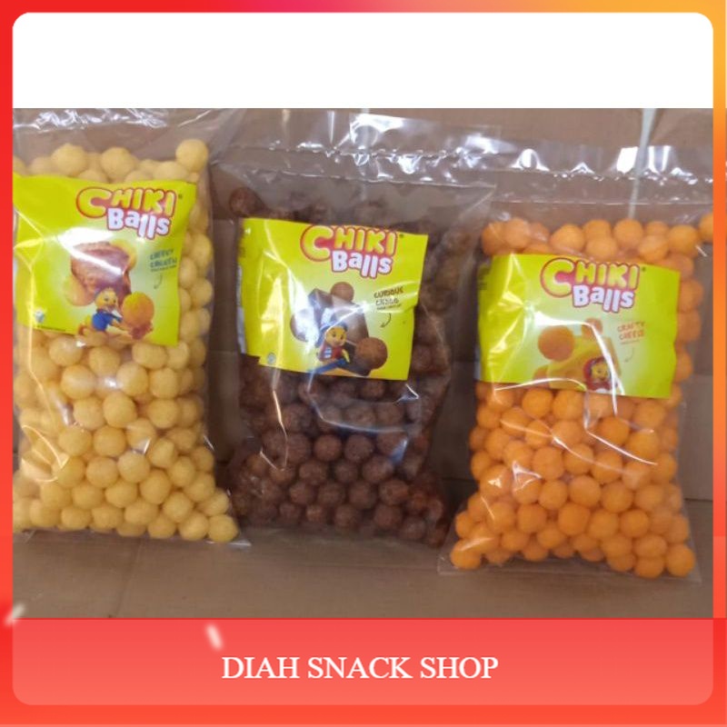 

Chiki Balls Rasa Keju/Ayam/Cokelat snack branded kiloan 200gr