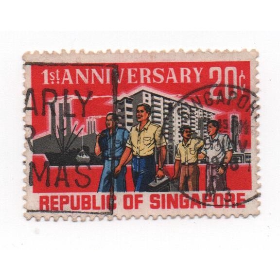 

Perangko Singapura - National Day 20c 1966