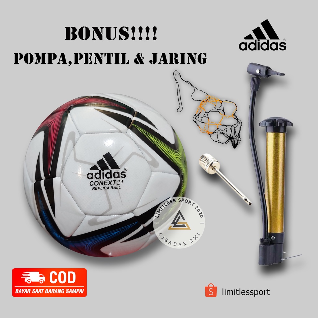 Sport BOLA SEPAK SIZE 5 GRATIS POMPA PENTIL DAN JARING / BOLA KAKI / BOLA BLITER / BOLA SEPAK BOLA /