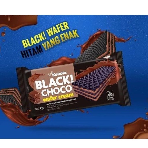 

KOKOLA BLACK CHOCO WAFER CREAM CHOCO 15gr x 10 pcs ORIGINAL