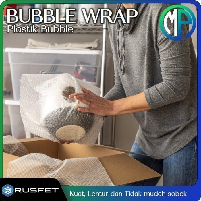 

Plastik Bubble Wrap Roll 125cm x 50m Bening Transparan / Hitam Pekat - 125CM - BENING, Ekonomis