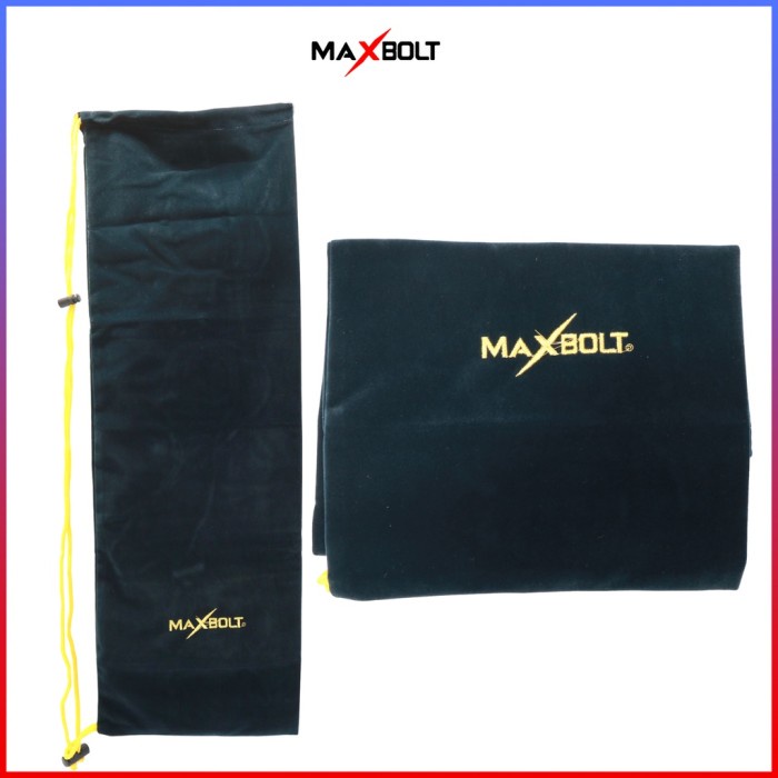 Tas Raket Kain Serut Maxbolt Bordir Badminton - Hijau Army