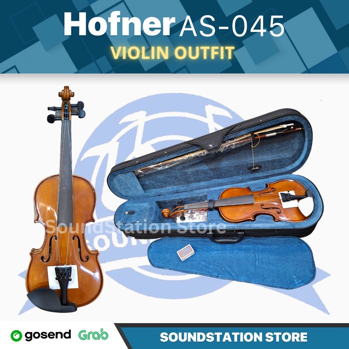 HOFNER AS-045 Violin Outfit | Biola 1/2 3/4 4/4 1/4 Size AS045