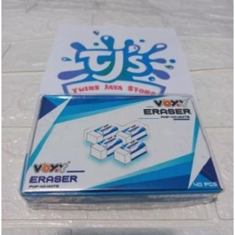 

Fs - 40 Pcs Penghapus Putih Voxy Eraser / Penghapus Putih kecil