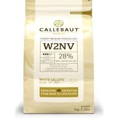 

Termurah [ Best Seller ] Callebaut white 200gr W2NV couverture callet coklat putih cokelat