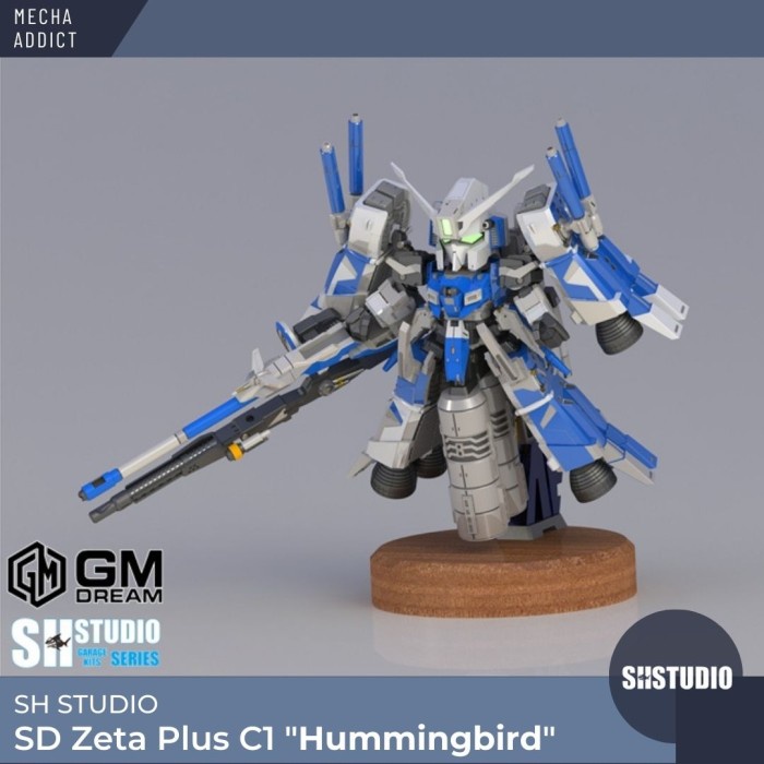 SH Studio Resin Conversion dress kit SD Zeta Plus Hummingbird Gundam